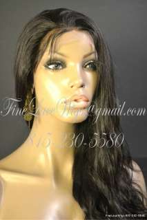 Brazilian Remy   Front Lace/Glueless Wig   Natural Wave Texture  