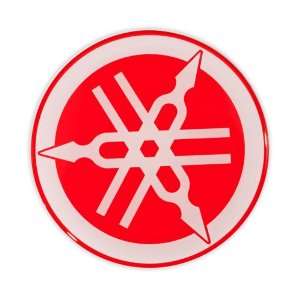   : Genuine Yamaha O.E.M. Red Tuning Fork Dome Decal: Sports & Outdoors