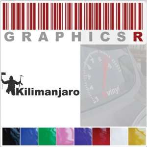  Sticker Decal Graphic   Mount Kilimanjaro Mountaineering 