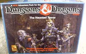   & DRAGONS The Haunted Tower Adventure BOXED GAME TSR #1081 UNPLAYED
