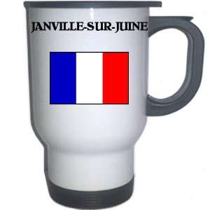  France   JANVILLE SUR JUINE White Stainless Steel Mug 