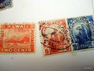 lot of 14 Hawaii Postage Issues 1864 1899 Stamps List Different  