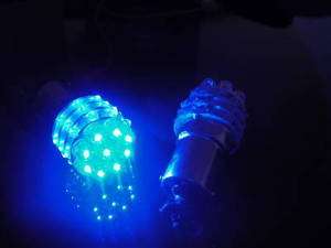 1156 BA15S BLUE 36 LED TURN TAIL LIGHT BULBS,Q86B  