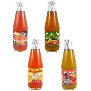  Matouks West Indian Hot Sauces 4 Pack, 4/10oz 