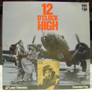 12 OCLOCK HIGH Gregory Peck Video Laserdisc  