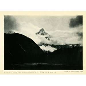  1925 Print Mount Columbia Alberta Canadian Rockies Byron 