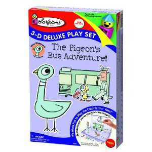   Deluxe Play Sets The Pigeon?s Bus Adventure 3D Playset Toys & Games