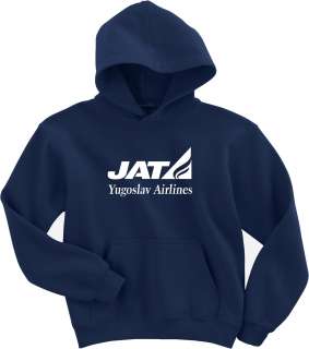 JAT Airways Retro Logo Yugoslavian Airline Hoody  