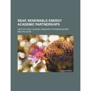  REAP, Renewable Energy Academic Partnerships 