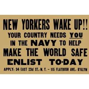  New Yorkers wake up!! Your country needs you in the Navy 