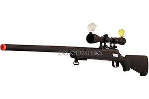 450FPS Bolt Action Airsoft Sniper Rifle w/Scope 700 BLK  