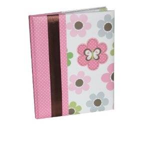   Just One You Babys Mod Flower First Record Book/Baby Book, Pink