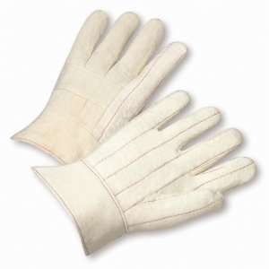  Medium Weight Cotton Hot Mill Gloves with Band Top (lot of 