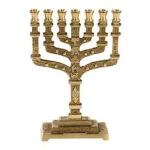  Holy Land Gifts Menorah 7 Branch Brass 4 High Everything 