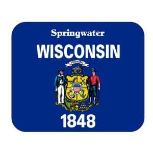  US State Flag   Springwater, Wisconsin (WI) Mouse Pad 