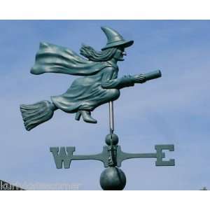   : FABULOUS PATINA WITCH WEATHERVANE W/DIRECTIONALS: Everything Else