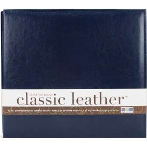  We R Classic Leather Postbound Album 12X12 Navy   633226 