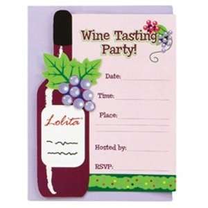   in Wine Tasting Party Invitations, 10 Count: Arts, Crafts & Sewing
