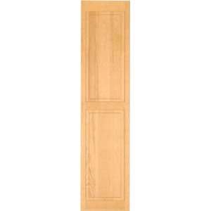  16x75 Exterior White Pine 2 Raised Shutter Panel Blinds 