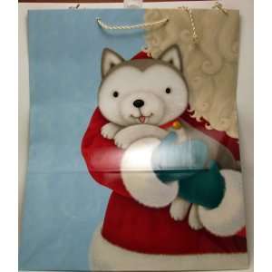   XGB9796 X Large Jingle the Husky Pup Gift Bag 