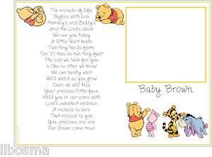 BABY Winnie the Pooh Ultrasound 1st Photo Poem  