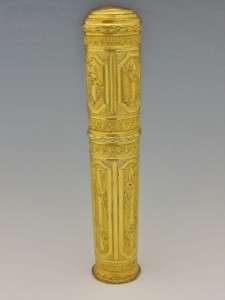 18C GILT ETUI WITH WAX SEAL LIGHTER 3 OF 5 FROM PRIVATE COLLECTION NO 