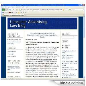  Consumer Advertising Law Blog Kindle Store Arnold & Porter LLP