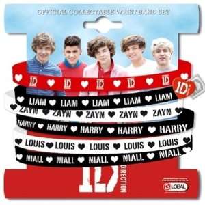  One Direction (1D) Set Of 6 Gummy Bands: Toys & Games