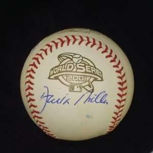 Damian Miller Signed Baseball   2001 World Series ~jsa~   Autographed 