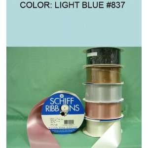   SINGLE FACE SATIN RIBBON Light Blue #837 7/8~USA 