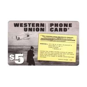 Collectible Phone Card $5. Telegram From O. Wright At Kitty Hawk NC 