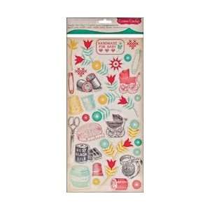  Cosmo Cricket Baby Jane Ready Set Chip Adhesive Chipboard 