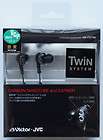 JVC HA FXT90 Black Twin Unit Inner Ear Headphones  