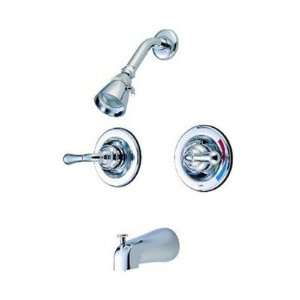 Elements of Design EB679 Twin Handles Pressure Balanced Tub & Shower 