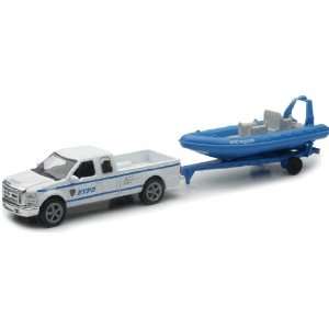  New Ray 1/43 NYPD New York City Police Ford Pickup & Boat 