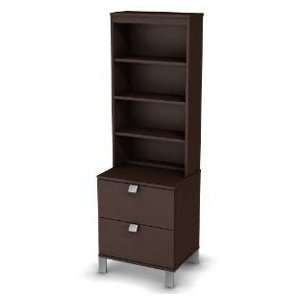   Collection 4 Shelf Bookcase Hutch (Chocolate) 4259064: Home & Kitchen
