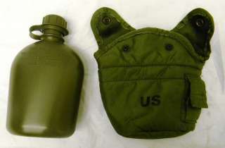 New US Made Canteen 1 Quart with New GI Genuine Military Canteen Cover 