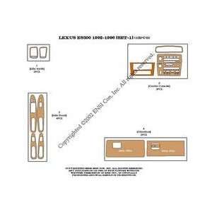 Lexus ES300 (set 1) Dash Trim Kit 94 96   12 pieces   Zebrano wood (10 