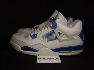 2006 Nike Air Jordan IV 4 Retro MILITARY BLUE GREY 15  