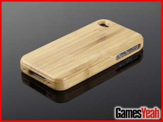 Genuine Natural African Bamboo Wood Wooden Hard Case Cover For iPhone 