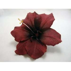  Brown Day Lily Hair Flower Clip: Beauty