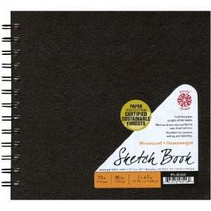  Pentalic Sketch Book, Wirebound, 7 Inch by 7 Inch Arts 