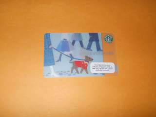 Starbucks Gift Card, 2009 Winter Holiday Dog Walking  