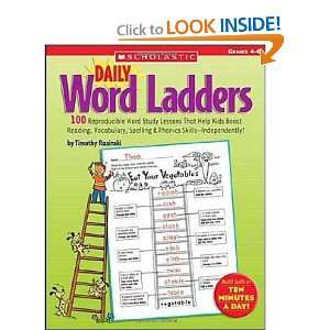 Daily Word Ladders Grades 4 6 [Paperback] Timothy Rasinski  