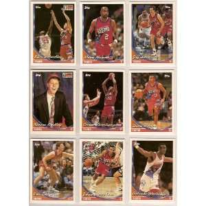  Philadelphia 76ers 1993 Topps Basketball Team Set (Moses 