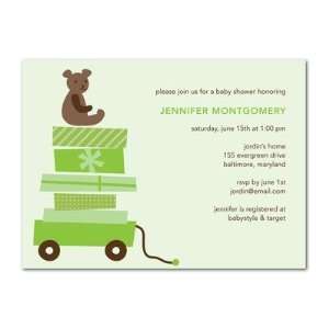  Baby Shower Invitations   Lucky Baby Wintergreen By Dwell Baby