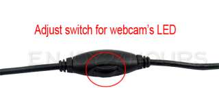 USB 300K 6 LED WEBCAM WEB CAMERA w/MIC FOR PC SKYPE MSN  