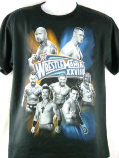 Wrestlemania 28 XXVIII John Cena vs Rock WWE T shirt New  