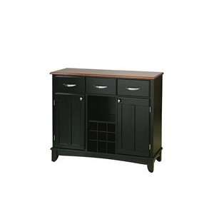  Home Styles 41.75x17x36.25 in. Black 3 Drawer Buffet 