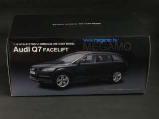18 Kyosho Audi Q7 2011 Facelift Night Black 09222TBK  